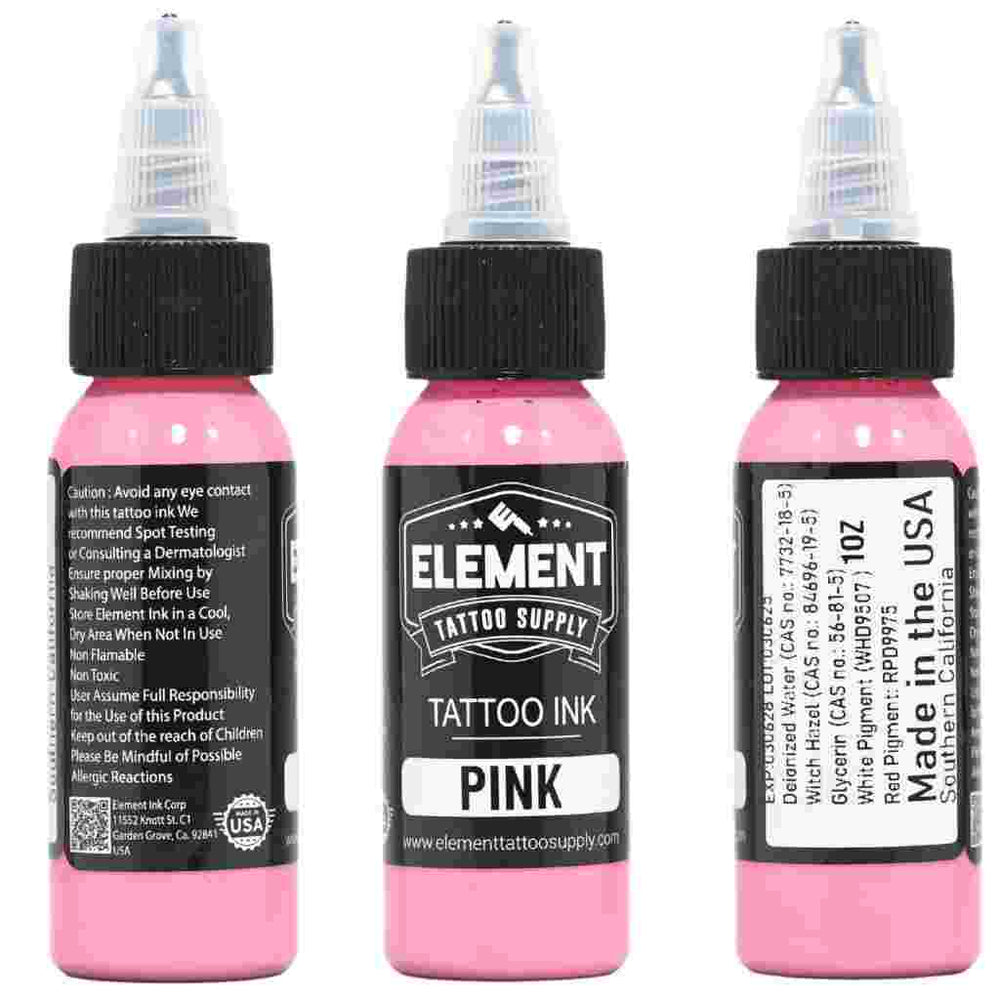 360° view of Element pink Tattoo Ink