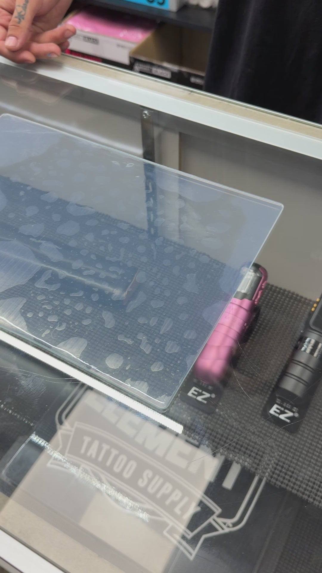 Load video: Element Clear Silicone Practice Skin 8.5x11" 3mm thick