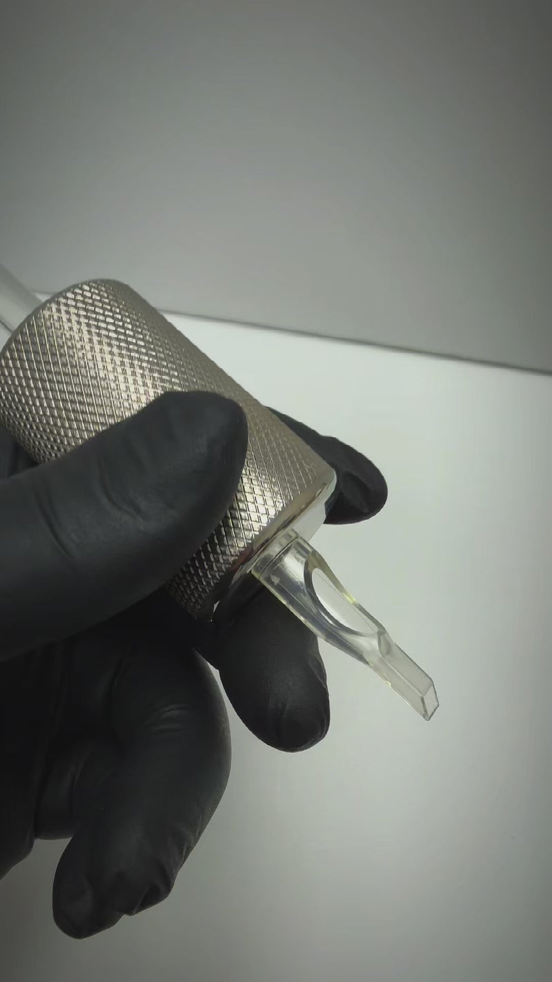 video of element tattoo supply's stainless steel grip