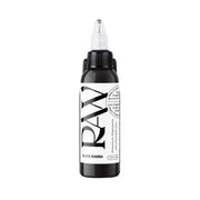 A bottle of RAW Black Mamba premium pigment ink, featuring a black plastic bottle with a clear cap and a white label with bold black text, set against a plain white background.