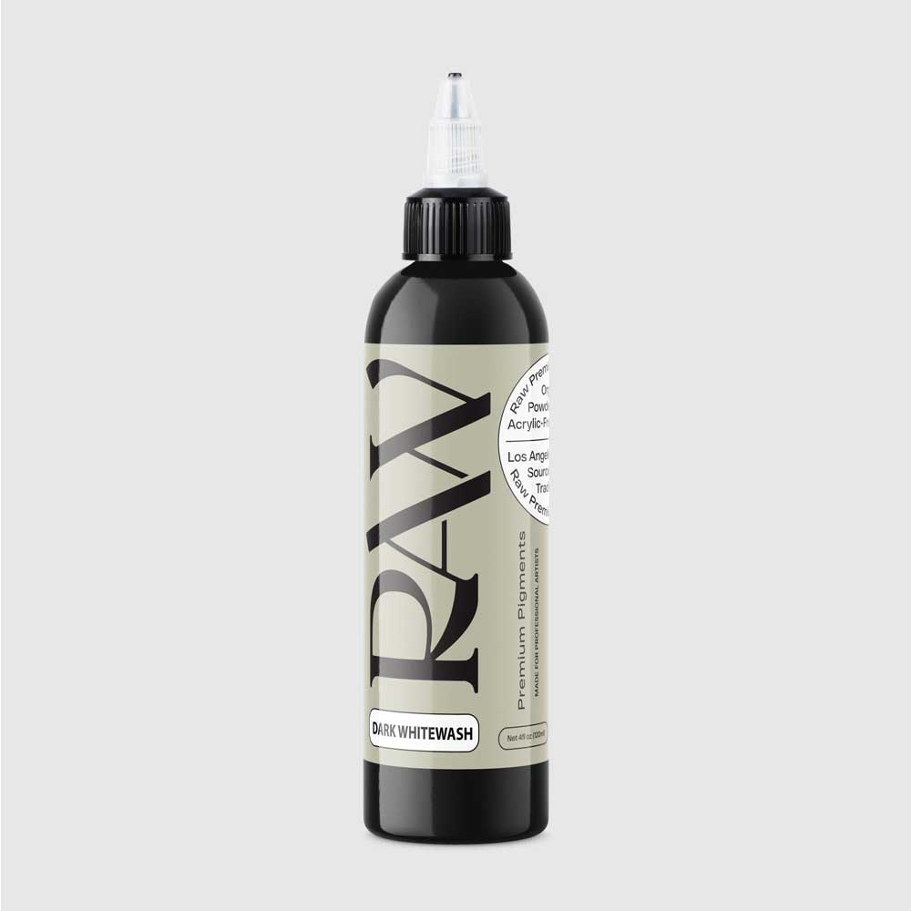 Raw Pigments white wash dark 4oz bottle