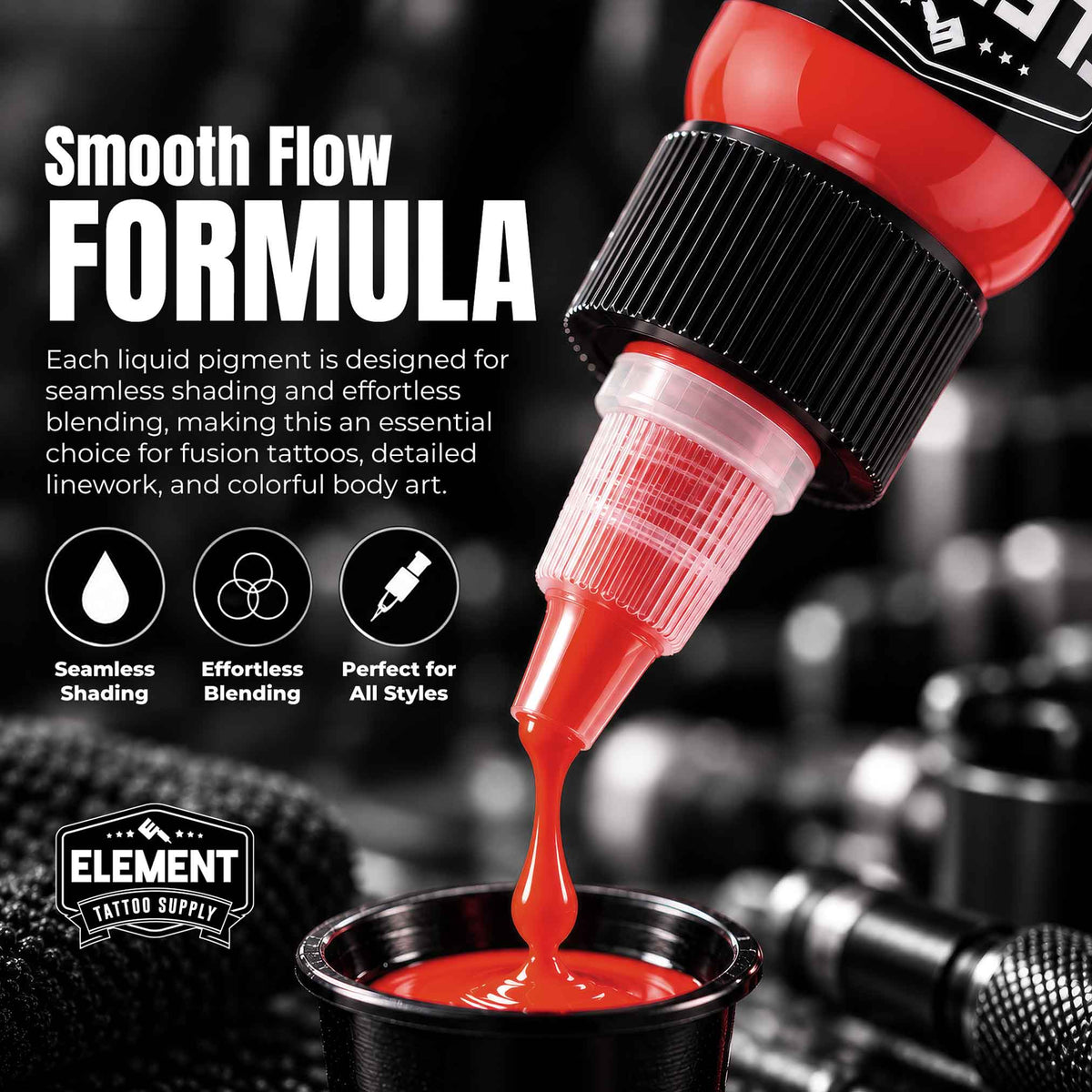 Tattoo Ink Set, 3 Primary Colors, 1 oz | Element Ink