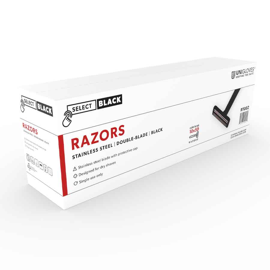 Select Black Twin Blade Disposable Razors – Element Tattoo Supply