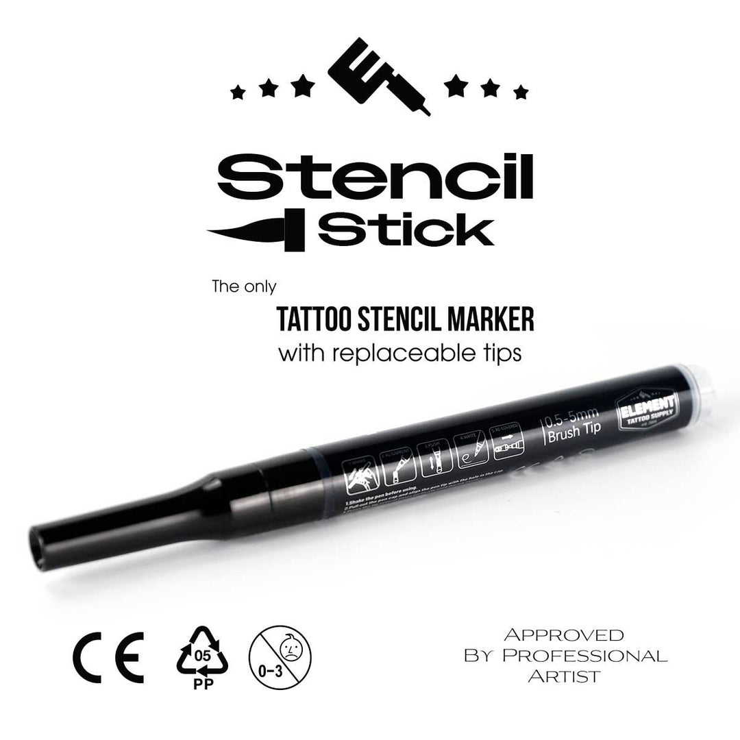 Stencil Stick Tattoo Stencil Marker with Replaceable Tips