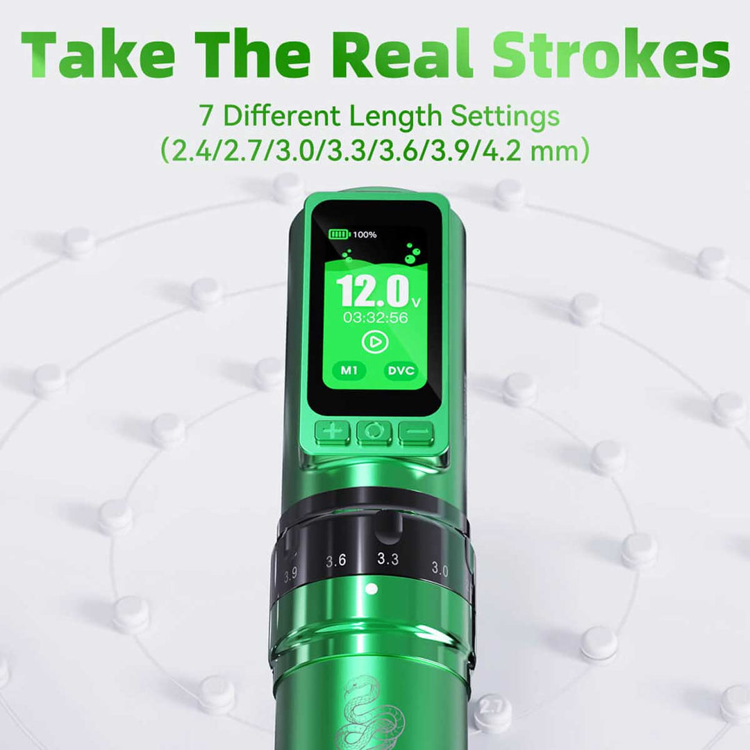 Dragonhawk Fold Pro Year of Snake Edition Tattoo Machine Pen Wireless