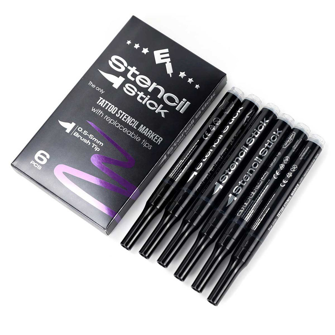 Stencil Stick Tattoo Stencil Marker with Replaceable Tips