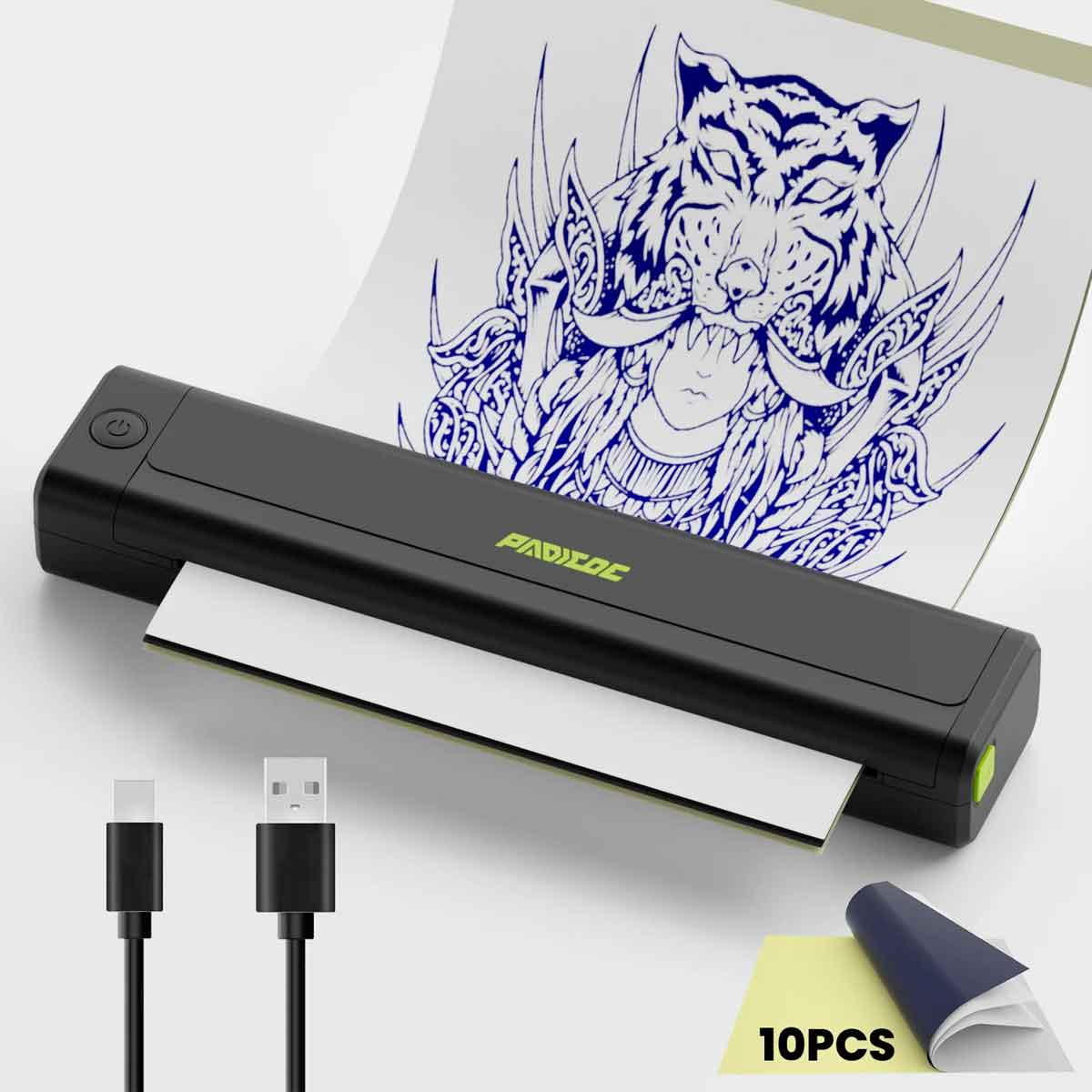 Padieoe Bluetooth Tattoo Stencil Printer – A4 Size