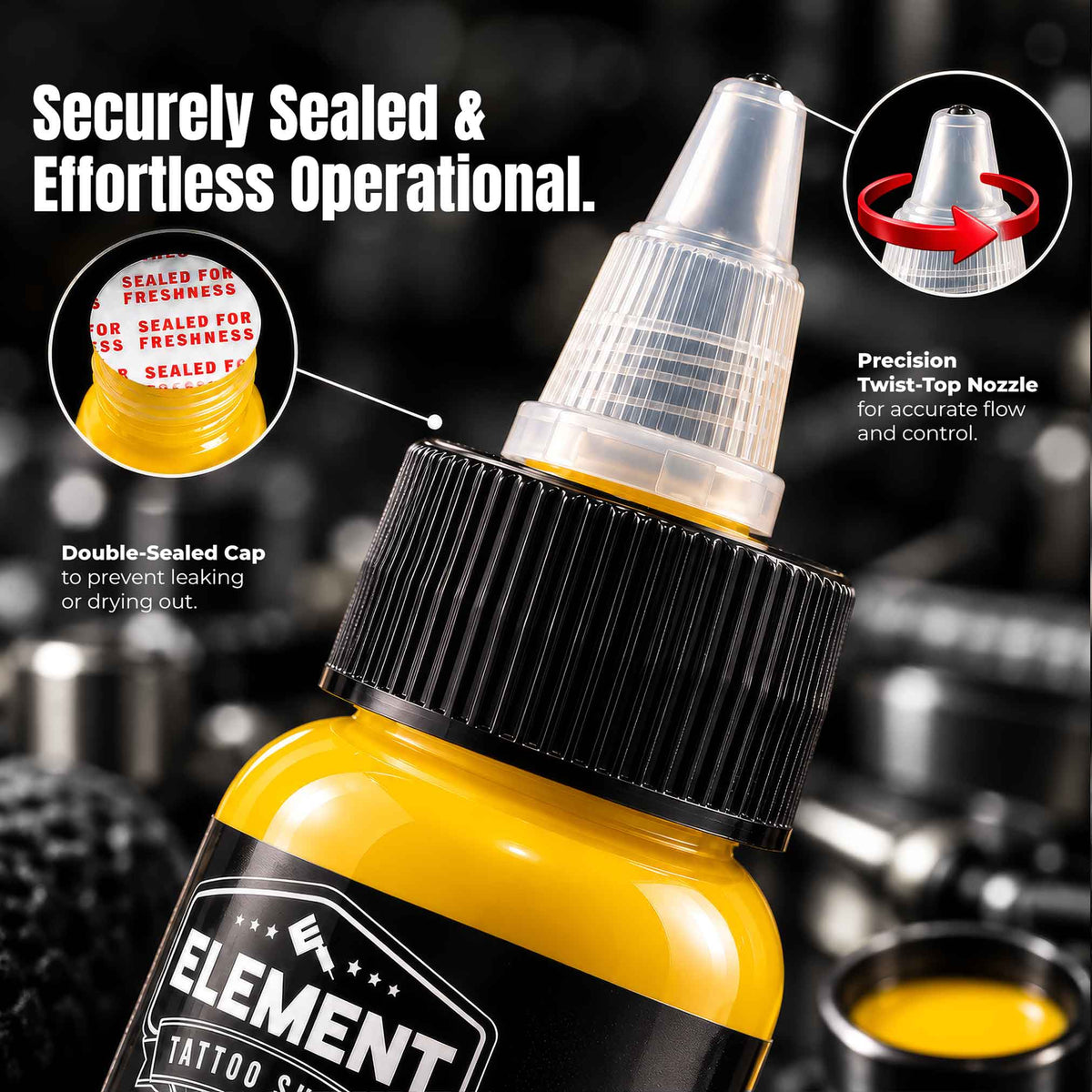 Tattoo Ink Set, 4 Colors, 1 oz | Element Ink