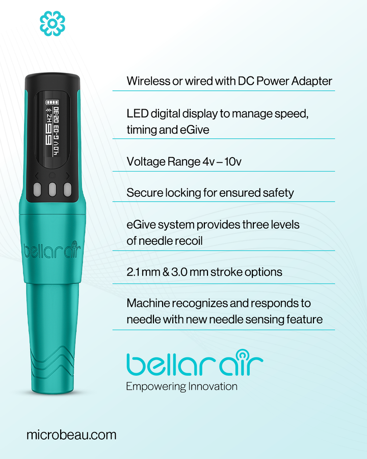 Bellar Air Microbeau Blue + Extra Battery Pack