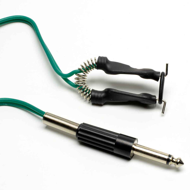 Green tattoo clip cord for coil tattoo machines