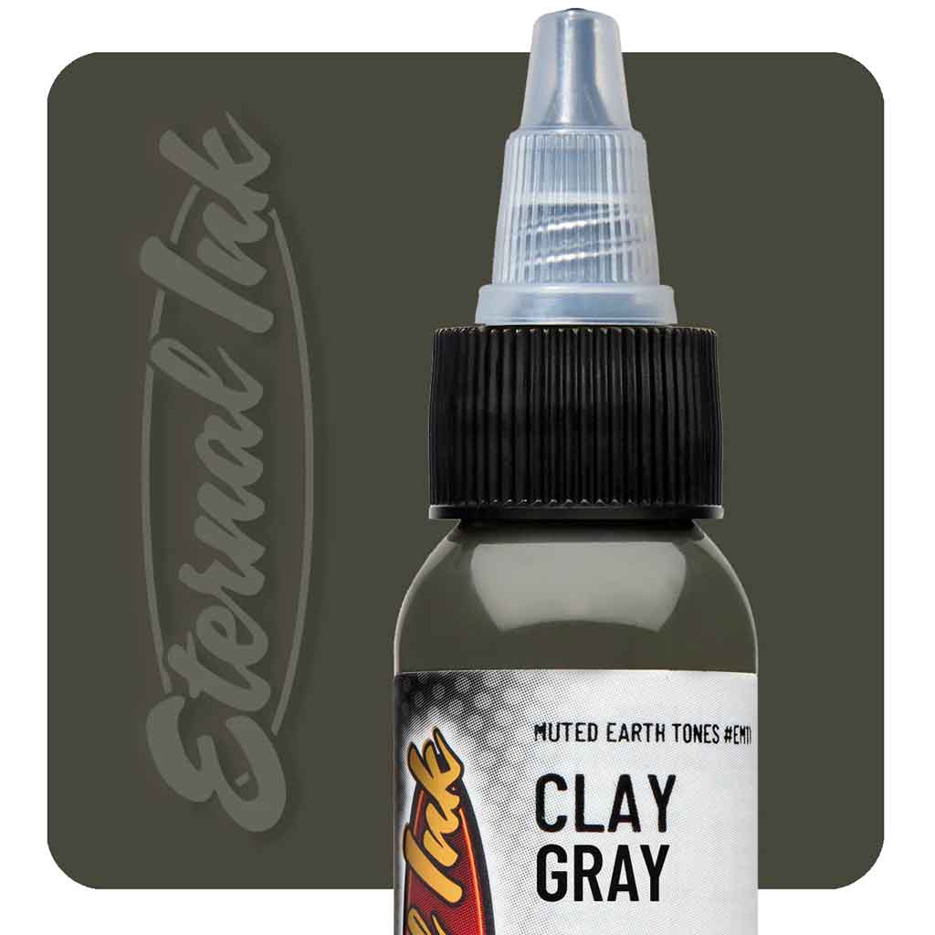 Clay Gray, Eternal Tattoo Ink, - 1oz