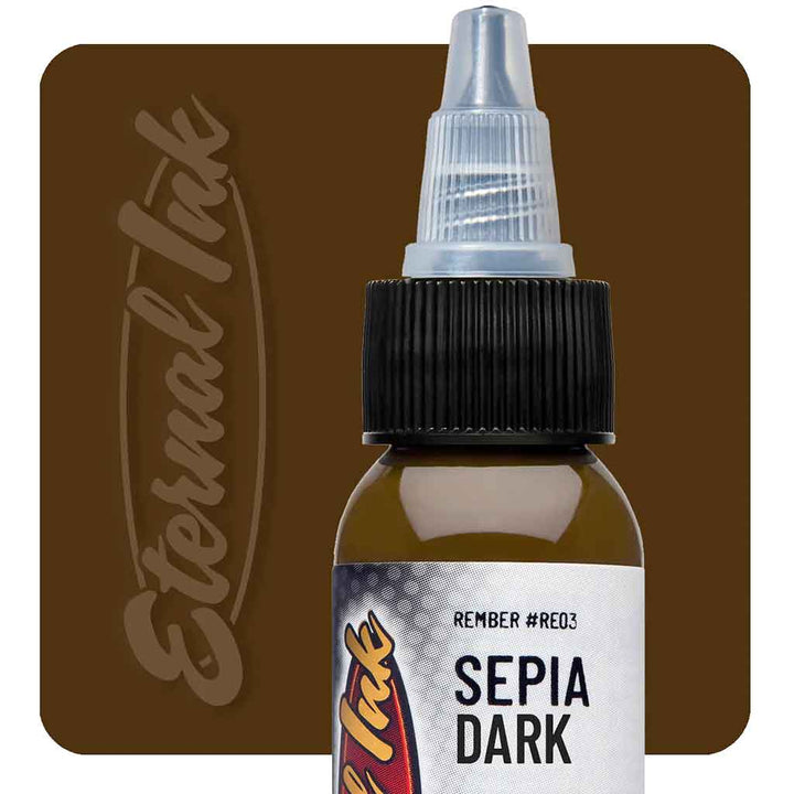 Sepia Dark, Eternal Tattoo Ink 1oz