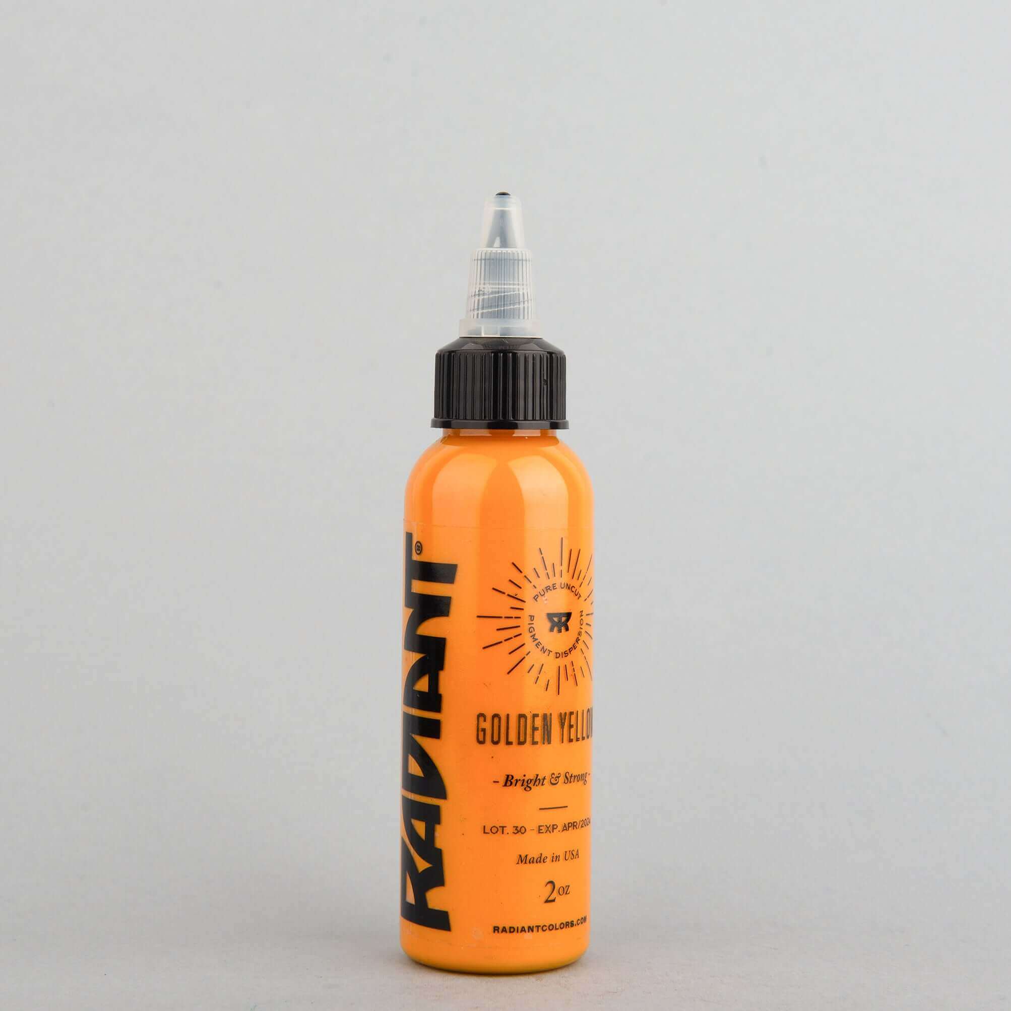 Golden Yellow, Radiant Tattoo Ink, 1 oz