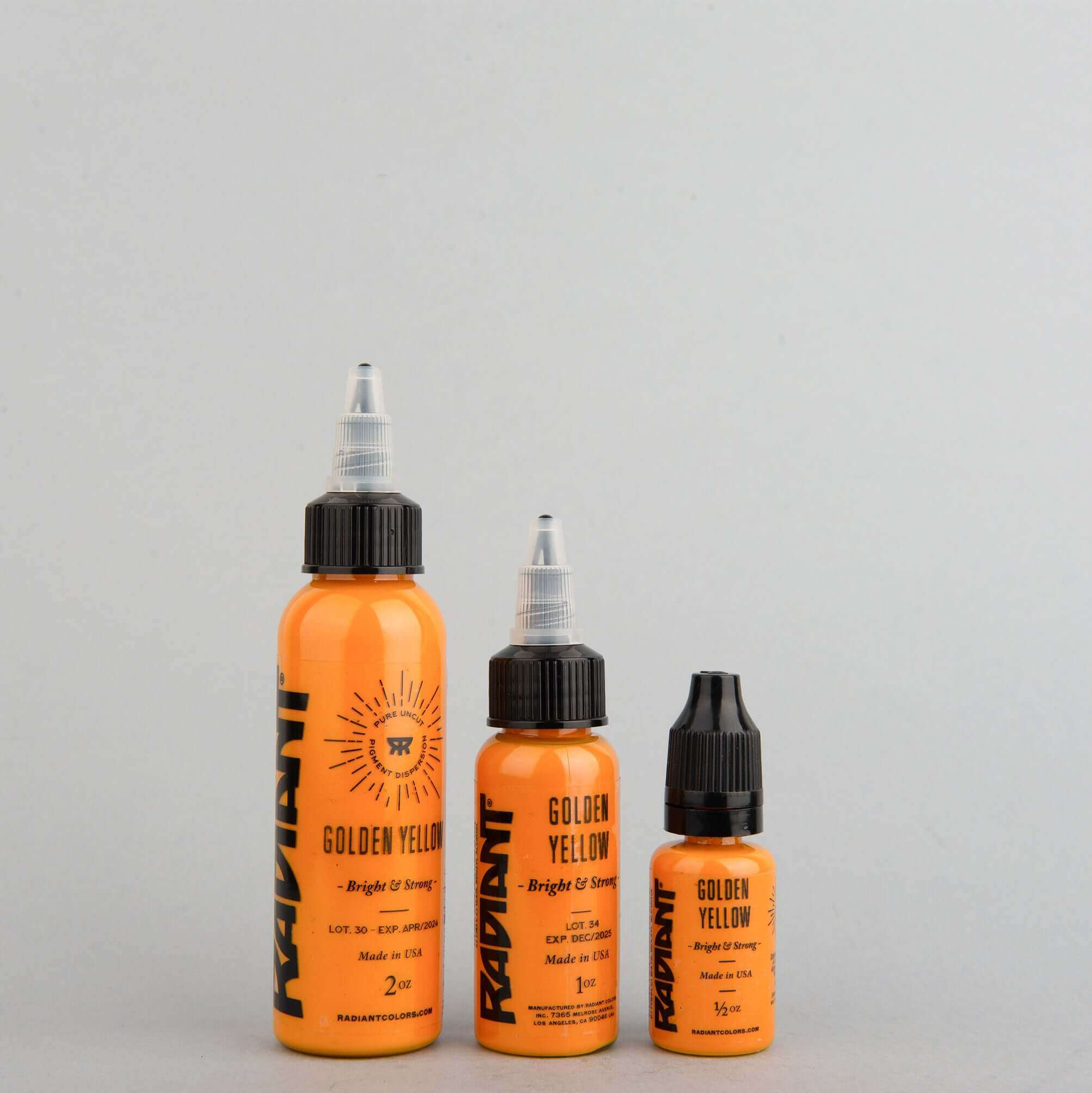 Golden Yellow, Radiant Tattoo Ink, 1 oz