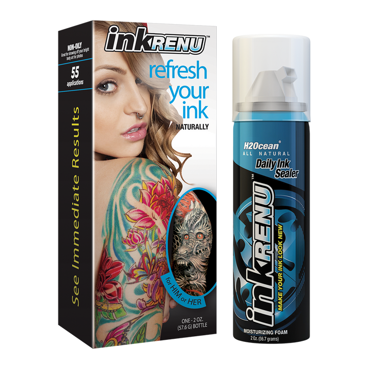 InkRenu Tattoo Restore & Moisturizing Foam, 2oz - H2Ocean