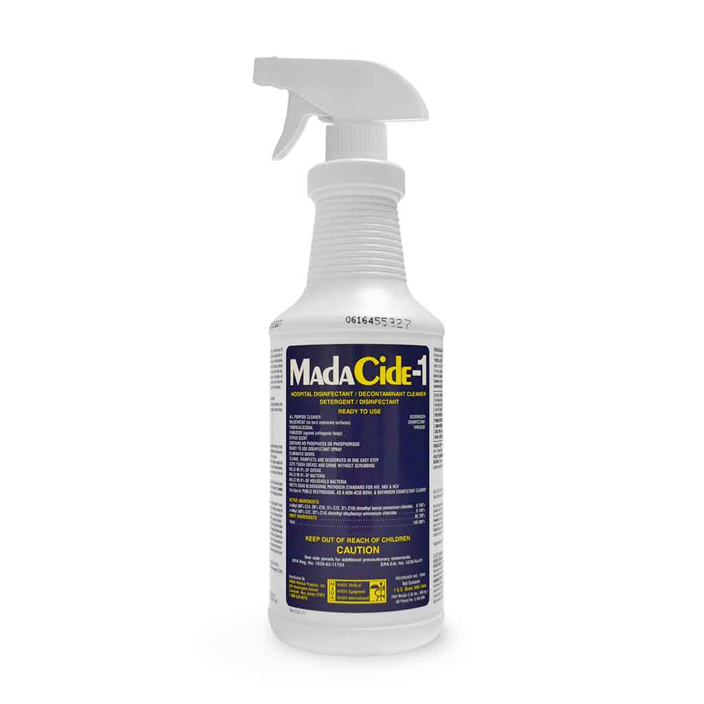 MadaCide-1 Disinfectant Cleaner, Alcohol Free Spray