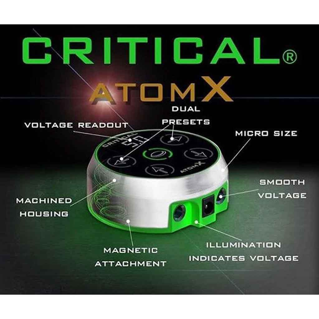 Critical Tattoo AtomX Power Supply - Black