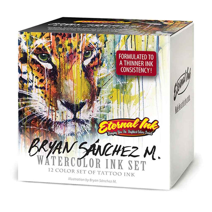 Bryan Sanchez M. Watercolor Ink Set, Eternal Tattoo Ink