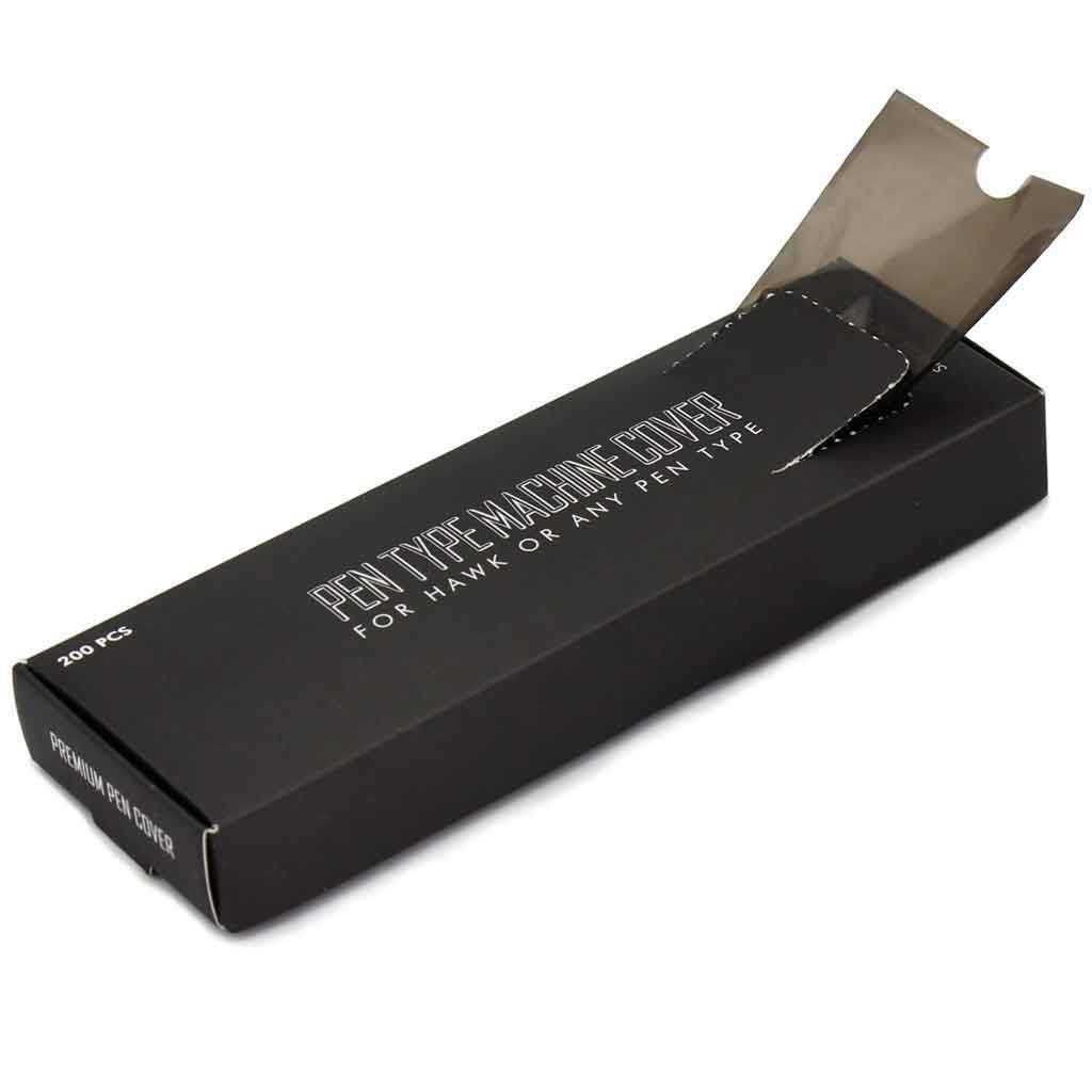 Pen Machine Covers 60mm x 180mm 200 Pcs Black