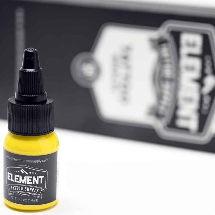 canary yellow tattoo ink by element tattoo supply