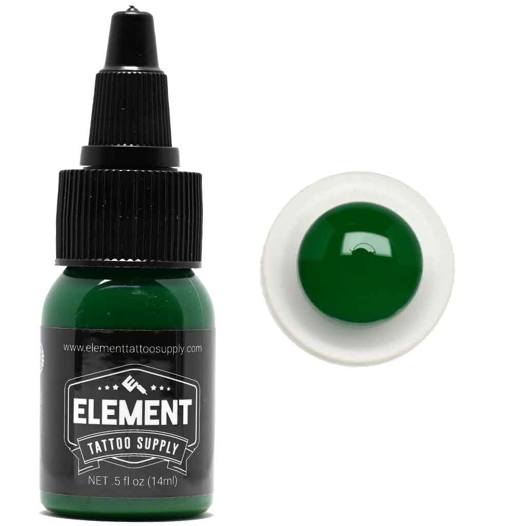 green tattoo ink by element tattoo supply