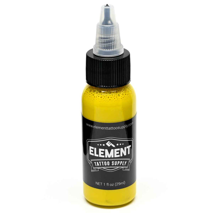Yellow tattoo ink bottle from Element Tattoo Supplyyellow tattoo ink by element tattoo supply